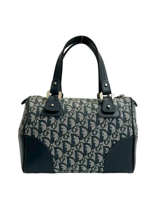 Dior Trotter Pattern Canvas Leather Handbag Mini - Picture 3 of 10